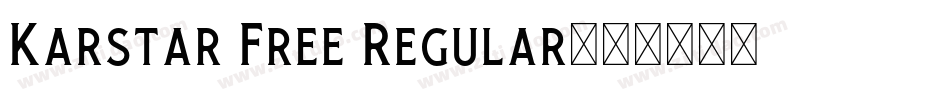 Karstar Free Regular字体转换